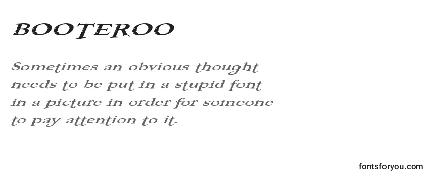 BOOTEROO (121887) Font
