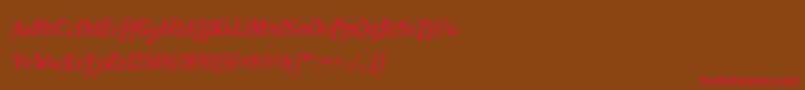 BOOTERZF Font – Red Fonts on Brown Background