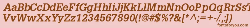 Installationssk ffy Font – Brown Fonts on Pink Background