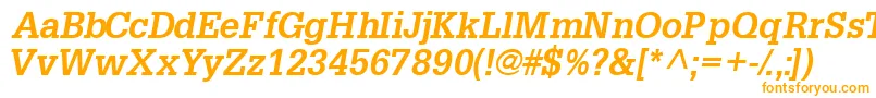 Installationssk ffy Font – Orange Fonts on White Background