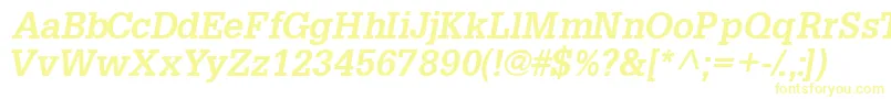 Шрифт Installationssk ffy – жёлтые шрифты