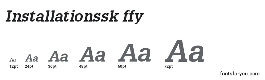 Installationssk ffy Font Sizes