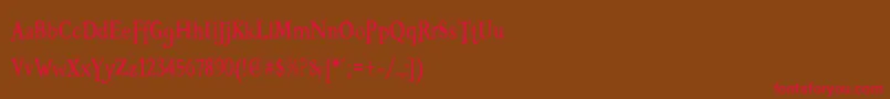 BOOTERZZ Font – Red Fonts on Brown Background