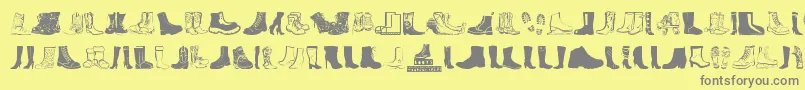 En savoir plus sur la police Boots Police Boots – polices grises sur fond jaune