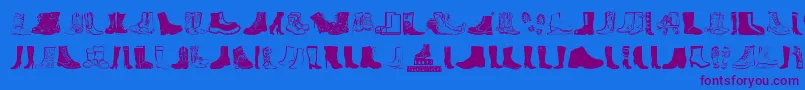 Шрифт Boots – фиолетовые шрифты на синем фоне