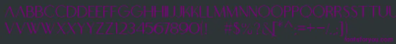 BOOWIE Font – Purple Fonts on Black Background