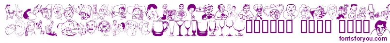 Шрифт BOOZB    – фиолетовые шрифты
