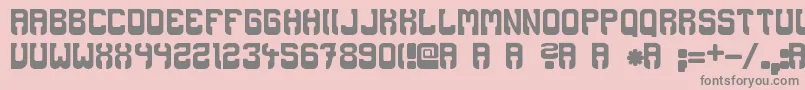 booze Font – Gray Fonts on Pink Background