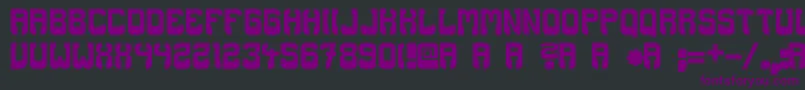 booze Font – Purple Fonts on Black Background