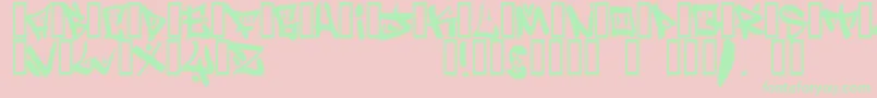 bopollux Font – Green Fonts on Pink Background