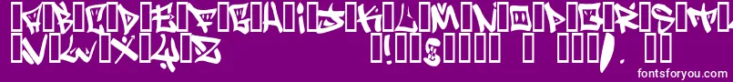 bopollux Font – White Fonts on Purple Background