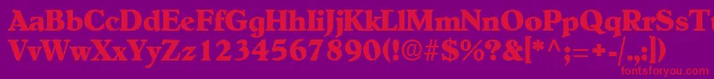 NewEra Font – Red Fonts on Purple Background