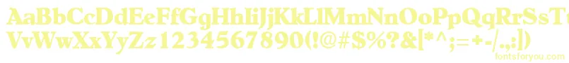 NewEra-fontti – keltaiset fontit