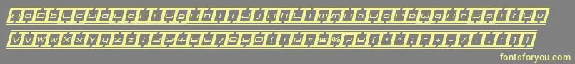 BorderBase Italic Font – Yellow Fonts on Gray Background