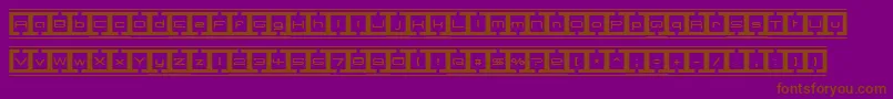 BorderBase Font – Brown Fonts on Purple Background