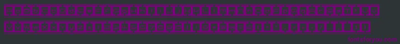 Шрифт BorderBase – фиолетовые шрифты на чёрном фоне