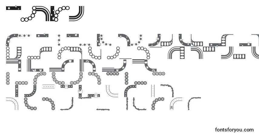 Шрифт BORDMS   (121907) – алфавит, цифры, специальные символы