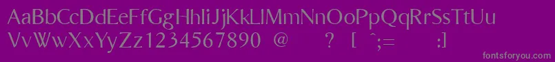 Bordu   -Schriftart – Graue Schriften auf violettem Hintergrund