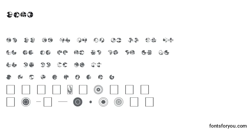 Borg (121909)フォント–アルファベット、数字、特殊文字