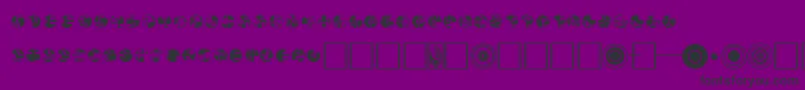 Police Borg – polices noires sur fond violet