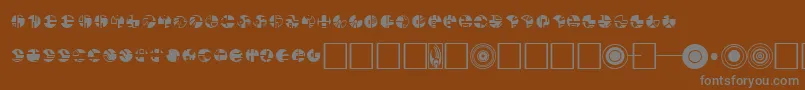 Borg Font – Gray Fonts on Brown Background