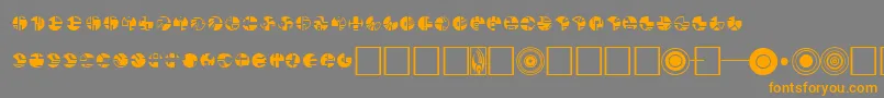 Шрифт Borg – оранжевые шрифты на сером фоне