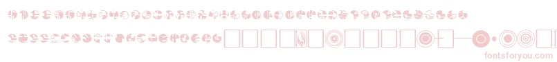 Borg Font – Pink Fonts on White Background