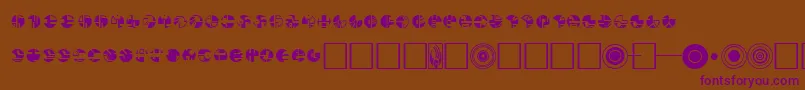 Шрифт Borg – фиолетовые шрифты на коричневом фоне