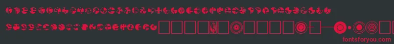 Borg Font – Red Fonts on Black Background