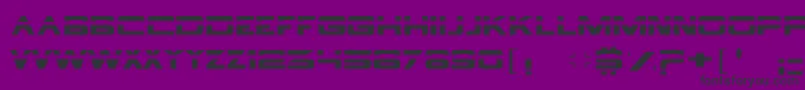 borg9 Font – Black Fonts on Purple Background