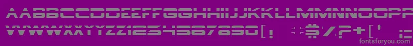 borg9-Schriftart – Graue Schriften auf violettem Hintergrund
