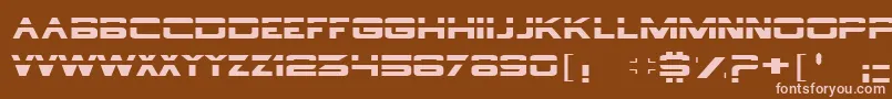 Шрифт borg9 – розовые шрифты на коричневом фоне