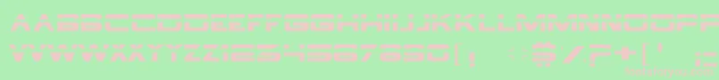 borg9 Font – Pink Fonts on Green Background