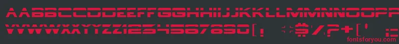 borg9 Font – Red Fonts on Black Background
