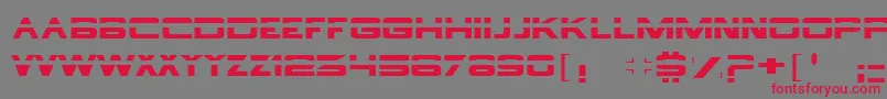 borg9 Font – Red Fonts on Gray Background