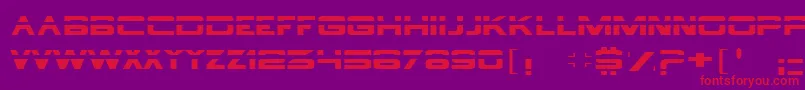 borg9 Font – Red Fonts on Purple Background