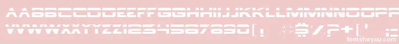 borg9 Font – White Fonts on Pink Background