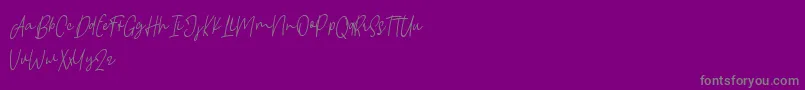 Шрифт Borgemore – серые шрифты на фиолетовом фоне