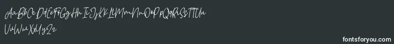 Borgemore Font – White Fonts on Black Background