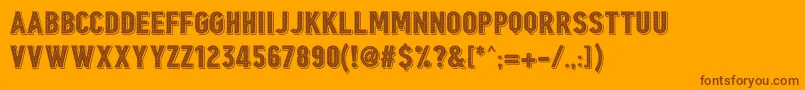 Borgens Burlesque Font – Brown Fonts on Orange Background