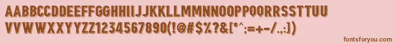 Borgens Burlesque Font – Brown Fonts on Pink Background