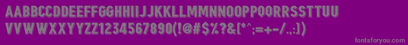 Borgens Burlesque Font – Gray Fonts on Purple Background
