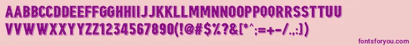 Borgens Burlesque Font – Purple Fonts on Pink Background