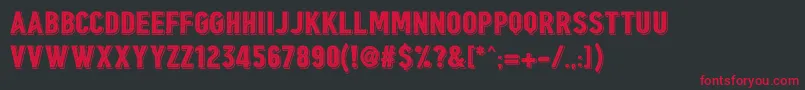 Borgens Burlesque Font – Red Fonts on Black Background