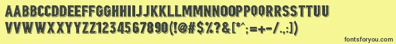 Подробнее о шрифте Borgens Burlesque Шрифт Borgens Burlesque – чёрные шрифты на жёлтом фоне
