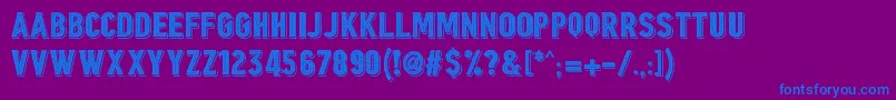 Borgens Burlesque Font – Blue Fonts on Purple Background