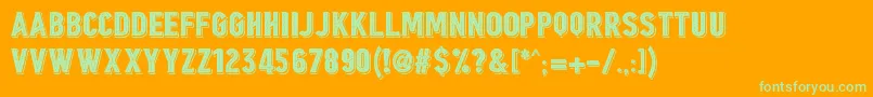 More about Borgens Burlesque Font Borgens Burlesque Font – Green Fonts on Orange Background