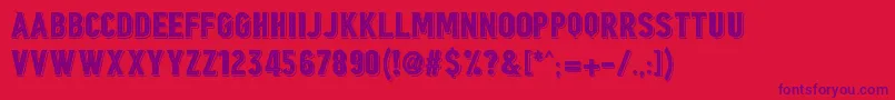 Borgens Burlesque Font – Purple Fonts on Red Background