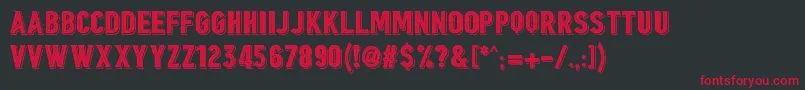 Borgens Burlesque Font – Red Fonts on Black Background
