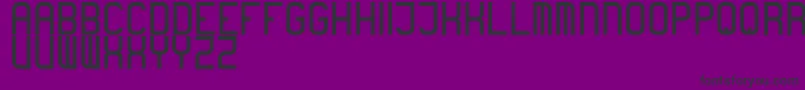 boring-fontti – mustat fontit violetilla taustalla
